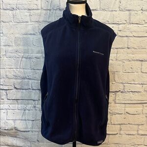 Patagonia Synchilla Fleece Vest Men Zip Pockets Full Front Zip Embroidered Logo